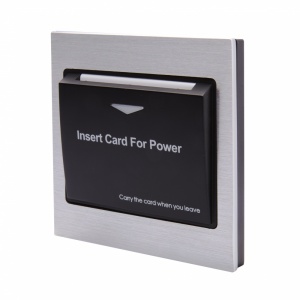 Energy Key Card Saver - Aluminium with Black